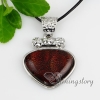 valentine's day with lines dichroic foil glass pendants for necklaces silver plated design B