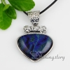 valentine's day with lines dichroic foil glass pendants for necklaces silver plated design C