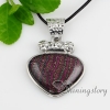 valentine's day with lines dichroic foil glass pendants for necklaces silver plated design D