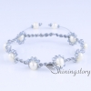 white freshwater pearl bracelet macrame braceletad bohemian jewelry wholesale boho jewelry cheap design A