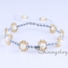 white freshwater pearl bracelet macrame braceletad bohemian jewelry wholesale boho jewelry cheap design B