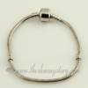 white gold plated european bracelets fit fo charms beads gray