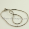 white gold plated necklaces fit for charms beads gray