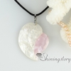 white pink oyster sea shell necklaces heart oval teardrop rhombus patchwork pendants mop jewellery design C