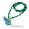 wholesale diffuser necklace lampwork glass aromatherapy necklaces design A
