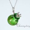 wholesale diffuser necklace lampwork glass necklace oil diffuser pendants design C