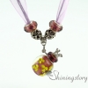 wholesale diffuser necklace lampwork glass oil diffusing necklace diffuser pendants wholesale design E