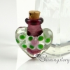 wholesale glass vials with cork jewelry for cremation ashes locket keepsake ashes jewelry design E