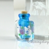 wholesale glass vials with cork miniature glass bottle necklace pendant glass vial pendants design E