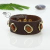 wide genuine leather wristbands bracelets unisex design B