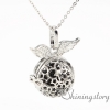 wings aromatherapy pendants wholesale essential oil diffuser jewelry diffuser necklace diy glass bottle charm metal volcanic stone openwork design C
