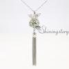 wings ball tassel openwork long necklace with tassel diffuser necklace essential oil necklace wholesale diffuser jewelry essential oil pendant design B