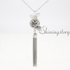 wings ball tassel openwork long necklace with tassel diffuser necklace essential oil necklace wholesale diffuser jewelry essential oil pendant design C