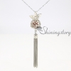 wings ball tassel openwork long necklace with tassel diffuser necklace essential oil necklace wholesale diffuser jewelry essential oil pendant design F