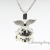 wings openwork metal volcanic stone diffuser necklaces wholesale essential oil diffuser necklace diffuser pendants design B