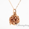 woven openwork essential oil diffuser necklace diffuser pendants wholesale perfume necklace necklace diffuser pendant metal volcanic stone design A