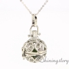 yinyang taiji diffuser necklace jewelry scents diffuser necklace wholesale diy bottle necklace metal volcanic stone openwork ball design B