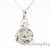 yinyang taiji diffuser necklace jewelry scents diffuser necklace wholesale diy bottle necklace metal volcanic stone openwork ball design C